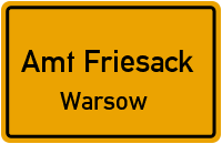 Dorfstraße in Amt FriesackWarsow