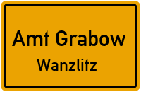 Wanzlitzer Dorfstraße in Amt GrabowWanzlitz