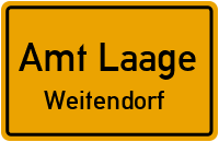 Hans-Adam-Allee in Amt LaageWeitendorf