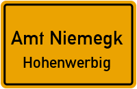 Dorfstraße in Amt NiemegkHohenwerbig