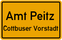 Pfuhlstraße in Amt PeitzCottbuser Vorstadt