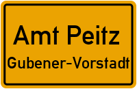 Elias-Balthasar-Giesel-Straße in Amt PeitzGubener-Vorstadt