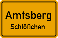 Untere Hauptstraße in AmtsbergSchlößchen