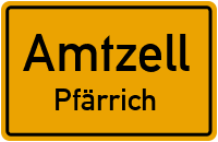 Straßenverzeichnis Amtzell Pfärrich