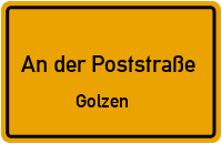 Dorfplatz in An der PoststraßeGolzen