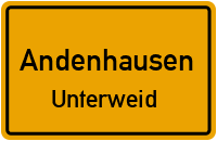Straßen in Andenhausen Unterweid