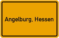 Ortsschild von Gemeinde Angelburg, Hessen in Hessen