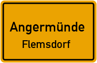 Wirtschaftsweg in AngermündeFlemsdorf