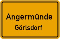 Parkstraße in AngermündeGörlsdorf