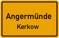Kerkower Dorfstraße in AngermündeKerkow