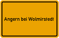 City Sign Angern bei Wolmirstedt