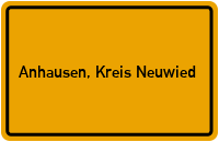 City Sign Anhausen, Kreis Neuwied