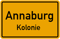Straßen in Annaburg Kolonie