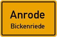 Lengefelder Straße in 99976 Anrode (Bickenriede)