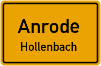 Landstraße in AnrodeHollenbach