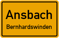 Straßen in Ansbach Bernhardswinden