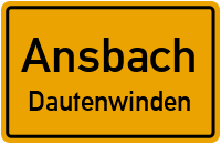 Straßen in Ansbach Dautenwinden