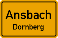 Straßen in Ansbach Dornberg