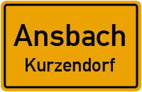 Straßenverzeichnis Ansbach Kurzendorf