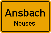 Straßenverzeichnis Ansbach Neuses