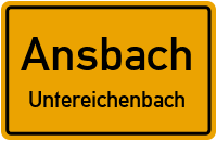 Straßen in Ansbach Untereichenbach