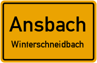 Winterschneidbach in AnsbachWinterschneidbach