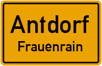 Straßenverzeichnis Antdorf Frauenrain