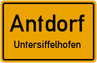 Straßenverzeichnis Antdorf Untersiffelhofen