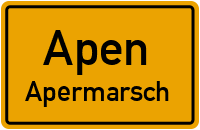 Linderner Feldstraße in ApenApermarsch