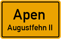 Straßenverzeichnis Apen Augustfehn II