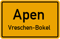 Straßenverzeichnis Apen Vreschen-Bokel