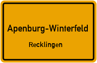 Recklinger Straße in Apenburg-WinterfeldRecklingen