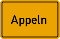 Ortsschild von Gemeinde Appeln in Niedersachsen