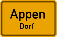 Straßenverzeichnis Appen Dorf