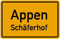 Schäferhofweg in AppenSchäferhof