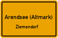 Dorfstraße in Arendsee (Altmark)Ziemendorf