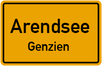 Genziener Dorfstraße in ArendseeGenzien