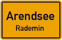 Rademin Nr. in ArendseeRademin