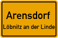 Straßen in Arensdorf Löbnitz an der Linde