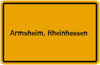 City Sign Armsheim, Rheinhessen