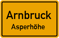 Straßen in Arnbruck Asperhöhe