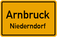 Straßen in Arnbruck Niederndorf