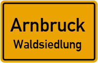 Straßen in Arnbruck Waldsiedlung