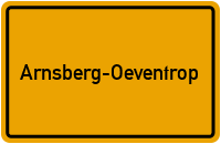 City Sign Arnsberg-Oeventrop
