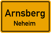 Ausfahrt in ArnsbergNeheim