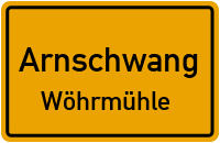 Straßen in Arnschwang Wöhrmühle