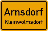 Alte Arnsdorfer Straße in ArnsdorfKleinwolmsdorf