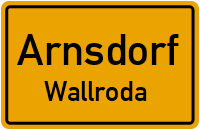 Friedensstraße in ArnsdorfWallroda