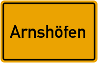 Ortsschild von Gemeinde Arnshöfen in Rheinland-Pfalz