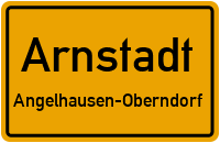 Angelhäuser Straße in ArnstadtAngelhausen-Oberndorf
